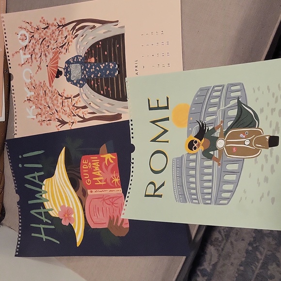 Rifle Paper Co. Calendar- used with 9 pages left - Picture 2 of 6